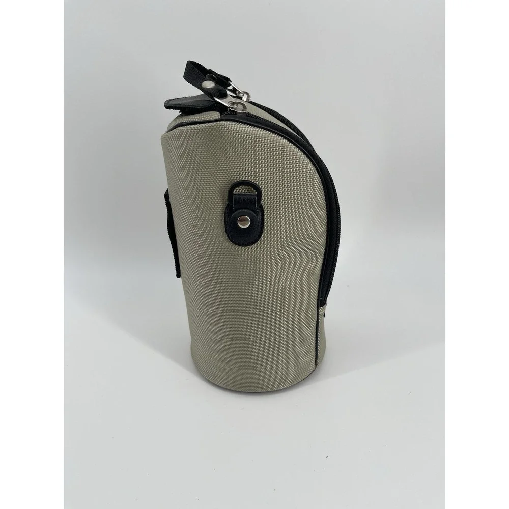 Canon Lens Case Bag LZ1324 Padded Beige Black‎ Zip Camera Carry Case